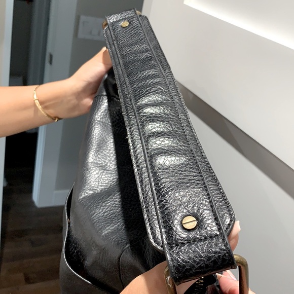 COPY - MATT & NAT Samsāra Black Vegan Leather Hobo Shoulder Bag - Picture 5 of 5